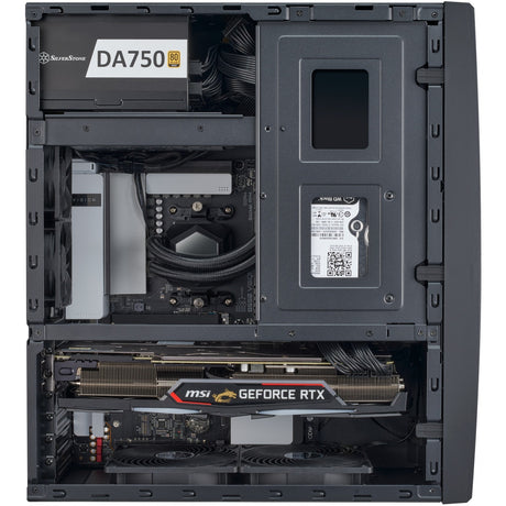 Obudowa Silverstone SST-GD11B HTPC (czarna | 2x USB-A | 1x USB-C)