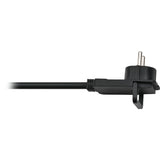 Brennerstuhl Comfort-Line Plus, gniazdo 6-kierunkowe (czarne, z płaską wtyczką, 2m h05vv-f 3g1,5)