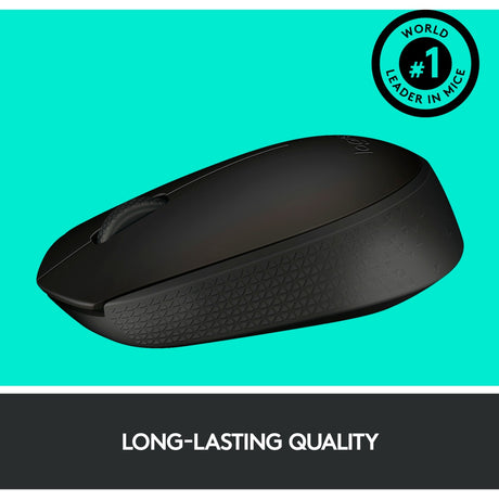 Mysz Logitech B170 (czarna, bezprzewodowa)