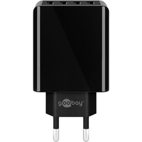Goobay 4-kierunkowa ładowarka USB (30 W) (czarna)