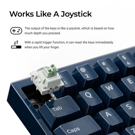 Keychron q16 on 8k klawiatura z przełącznikiem magnetycznym (jasnozielony, układ amerykański (qwerty), ultraszybki lime, 65%, rgb, hot swap, 8k)