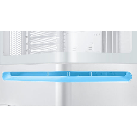 Obudowa Midi Tower Asus Prime Ap202 (biała | 2x USB-A | 1x USB-C | RGB | Szkło hartowane)