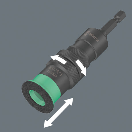 Wera 881 4 1 sb podkładka dystansowa ze zmienną regulacją głębokości wkręcania, 1 bit 4 x 95 mm (czarno-zielony)