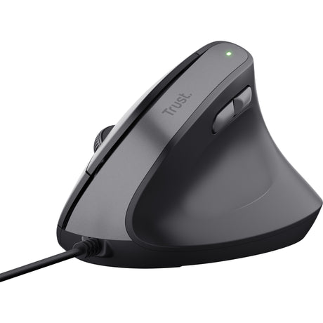 Przewodowa mysz ergonomiczna Trust Bayo II (czarna, 800 dpi - 2400 dpi)