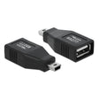 Delock Adapter USB 2.0-żeński na męski mini USB (czarny)