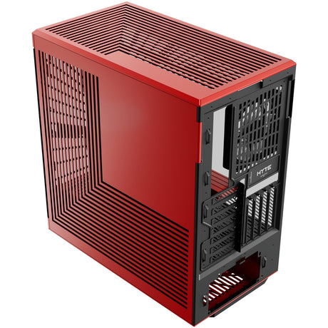 Obudowa Midi Tower Hyte Y40 (czerwony czarny | 2x USB-A | 1x USB-C | szkło hartowane)