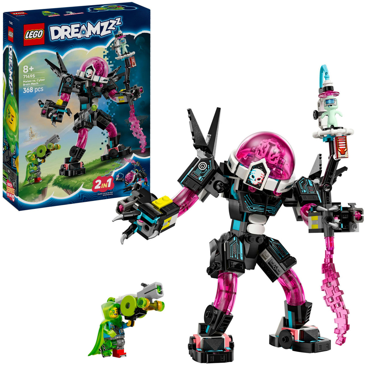Zestaw Lego® Dreamzzz™ Mateo kontra mech cybermózgu — 71495