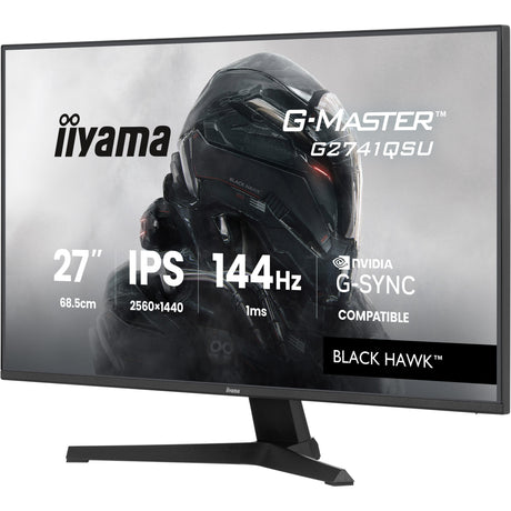 Monitor do gier Iiyama G-Master Black Hawk G2741QSU-B1 27 (czarny, HDMI, DisplayPort, 2x USB-A, USB-B, 144 Hz)