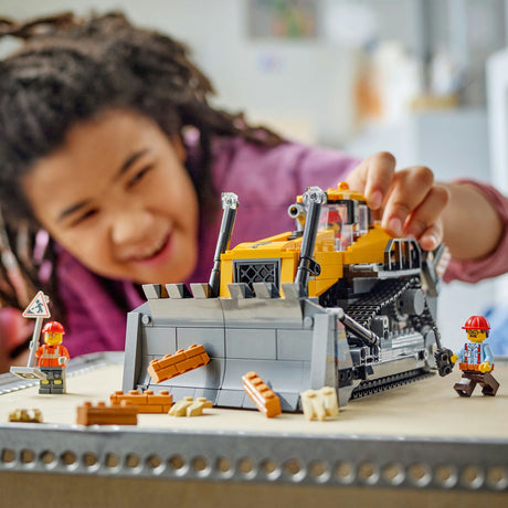 Lego ® city żółty spychacz, pojazd budowlany - 60466