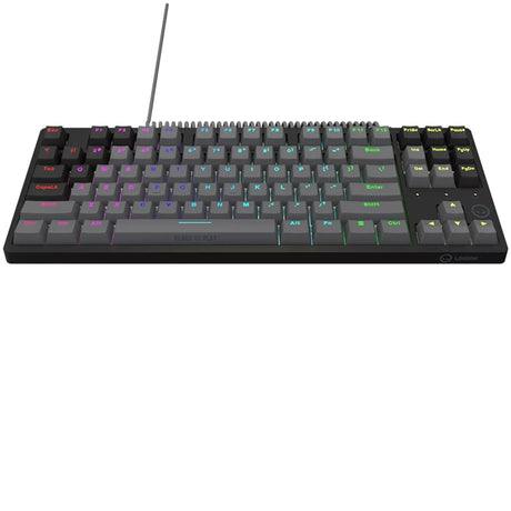 Mechaniczna klawiatura do gier Lorgar Azar 514tkl rgb (czarna, układ amerykański (qwerty), logar dream, 80% (tkl), rgb)