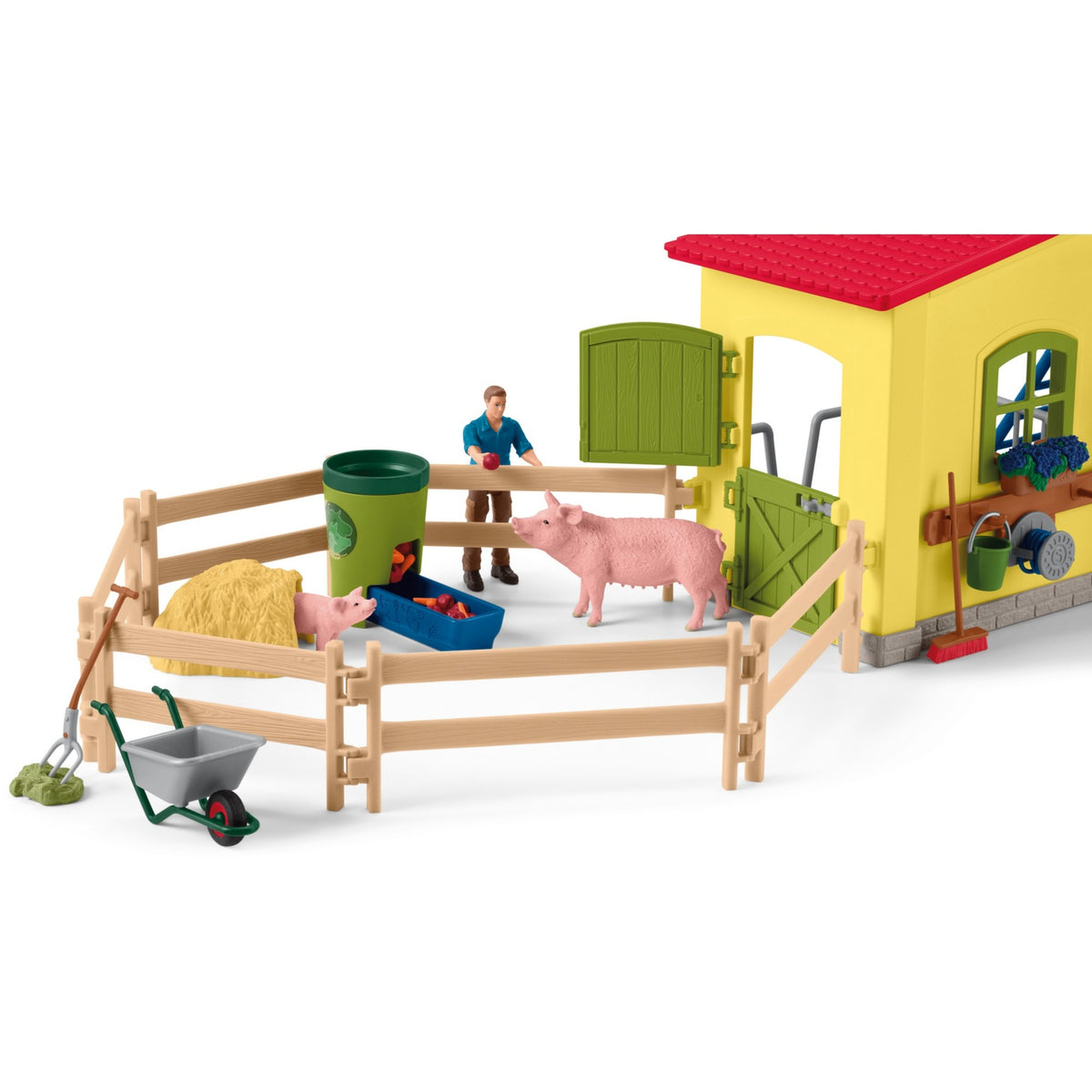 Świat farmy Schleich - duża stabilna, żółta figurka do zabawy