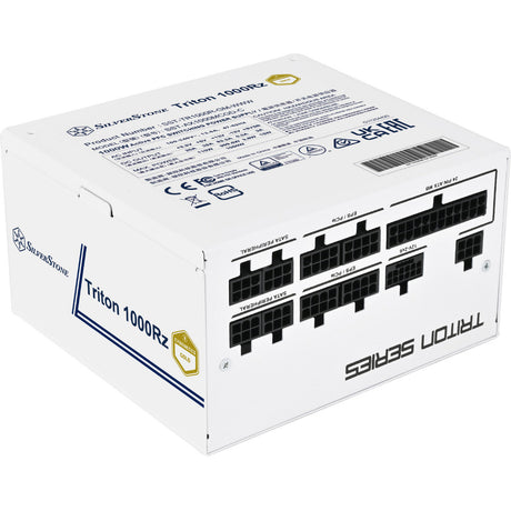 Modułowy zasilacz Silverstone Triton 1000rz o mocy 1000 W (biały, 1x 12 V-2x6, 4x pcie)