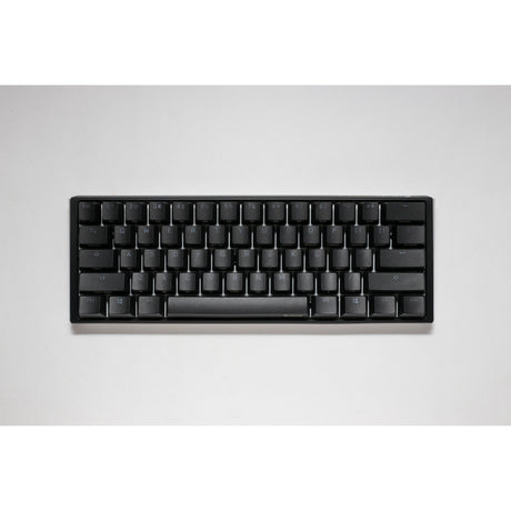 Ducky one 3 klasyczna klawiatura mechaniczna mini rgb (czarna, układ amerykański (qwerty), wiśnia mx cicha czerwień, 60%, dioda rgb, podwójny strzał pbt, możliwość wymiany podczas pracy, mechanika szarlatana)