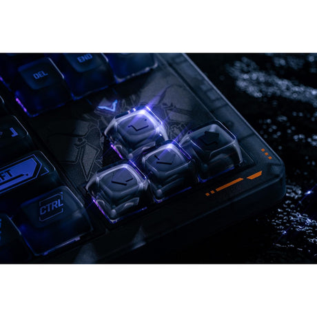 Klawiatura mechaniczna 8bitdo retro 87 - mecha break (czarna, układ us (qwerty), kailh box jellyfish proglasa, 80% (tkl), nasadki klawiszy abs, hot-swap, bluetooth le 5.0, bezprzewodowa 2.4ghz, usb)