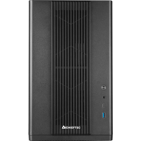 Obudowa mini tower Chieftec bx-mesh (czarna | 1x USB-A | 1x USB-C | szkło hartowane)