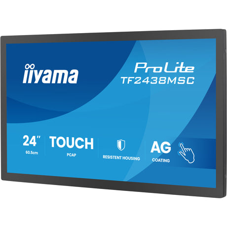 Monitor Iiyama prolite tf2438msc-b2 23.8 (czarny, 120 Hz, HDMI, Display Port, audio, USB, dotykowy)