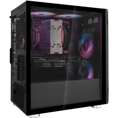 Obudowa midi tower Silverstone sst-fah1mb-g (czarna | 3x USB-A | szkło hartowane)