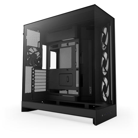 Obudowa midi tower Nzxt h9 flow rgb (czarna (matowa) | 2x usb-a | 1x usb-c | rgb | szkło hartowane)