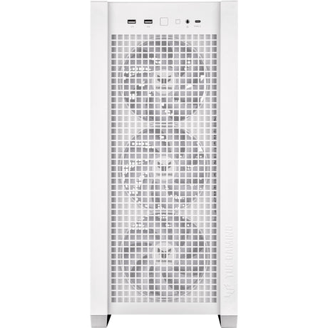 Obudowa midi tower Asus tuf gaming gt302 argb (biała | 2x usb-a | 1x usb-c | rgb | szkło hartowane)