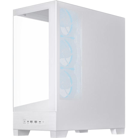 Obudowa midi tower Asus a31 plus (biała | 2x USB-A | 2x USB-C | szkło hartowane)