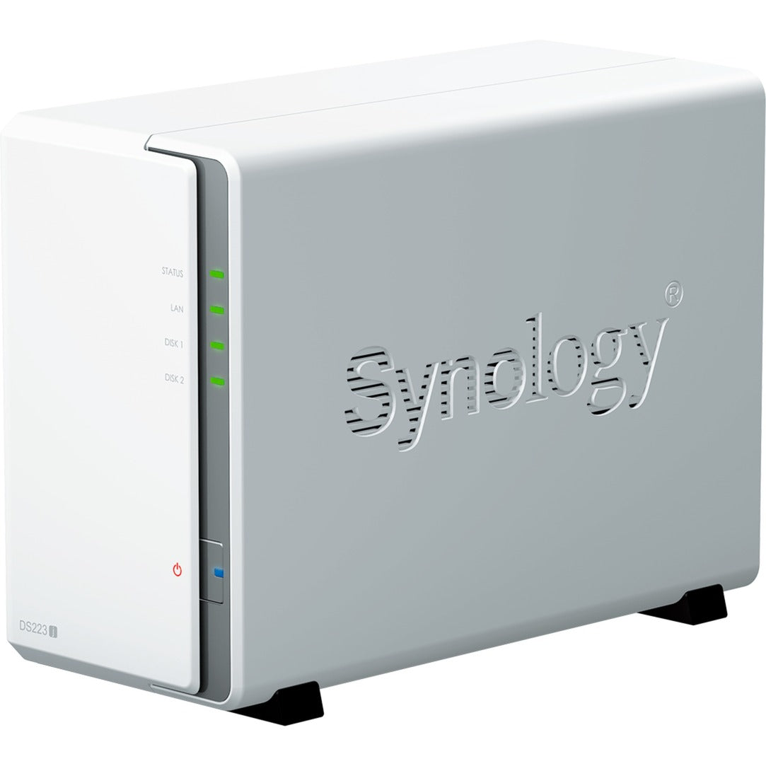 Stacja dyskowa Synology ds223j nas (biała, 2x USB 3.2 gen 1)