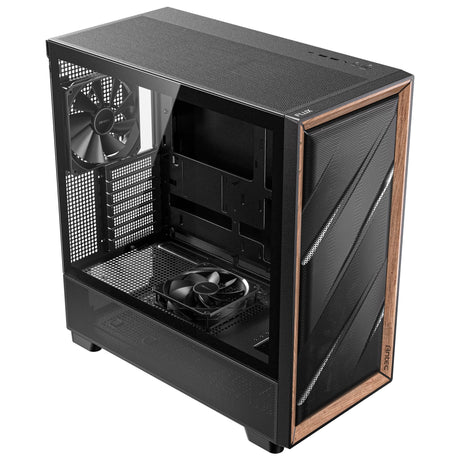 Obudowa Antec Flux Midi Tower (czarna | 2x USB-A | 1x USB-C | szkło hartowane)