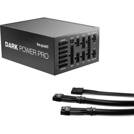 Bądź cicho! Zasilacz modułowy dark power pro 13 o mocy 1600 W (czarny, 2x 12v-2x6, 6x pcie)