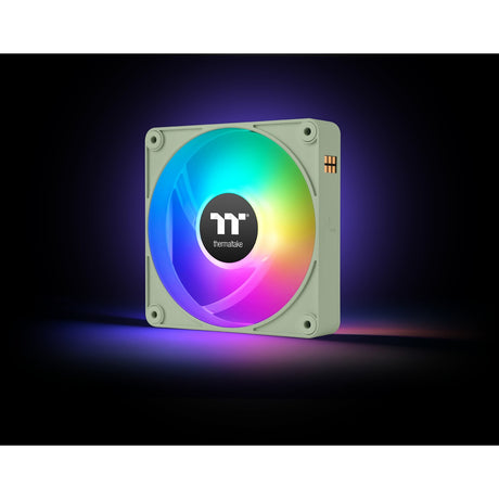 Wentylator chłodzący do komputera Thermaltake ct120 ex argb Sync Matcha Green (pakiet 3 wentylatorów) wentylatory do obudowy (jasnozielony, 3 sztuki, 120 x 120 x 25 mm, pwm)
