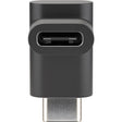 Adapter Goobay połączenie USB-C > wtyczka USB-C, 90° (czarna)