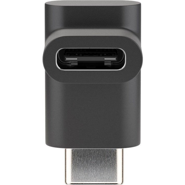 Adapter Goobay połączenie USB-C > wtyczka USB-C, 90° (czarna)