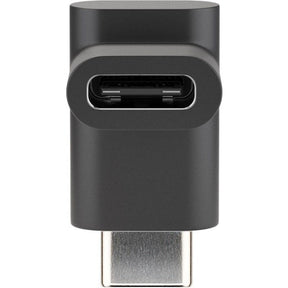 Adapter Goobay połączenie USB-C > wtyczka USB-C, 90° (czarna)