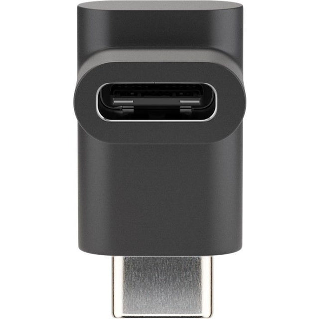 Adapter Goobay połączenie USB-C > wtyczka USB-C, 90° (czarna)