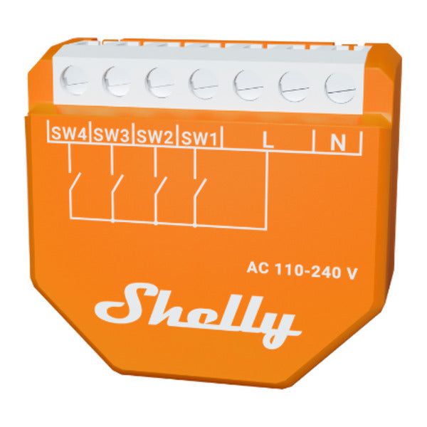 Przełącznik Shelly Wave i4 lr (eu) (pomarańczowy, z-wave)