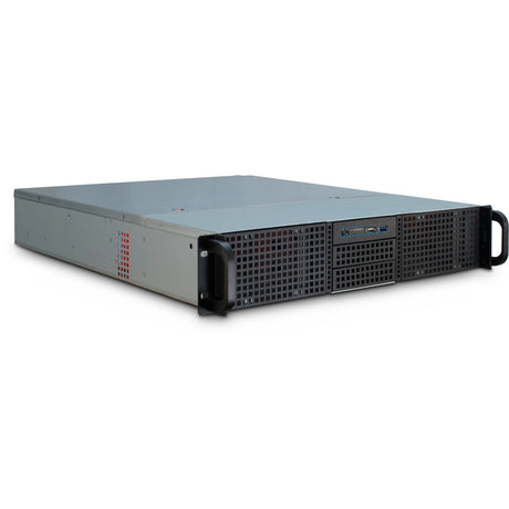 Obudowa rack Inter-tech ipc 2u-20255 (czarna | 2x USB-A)