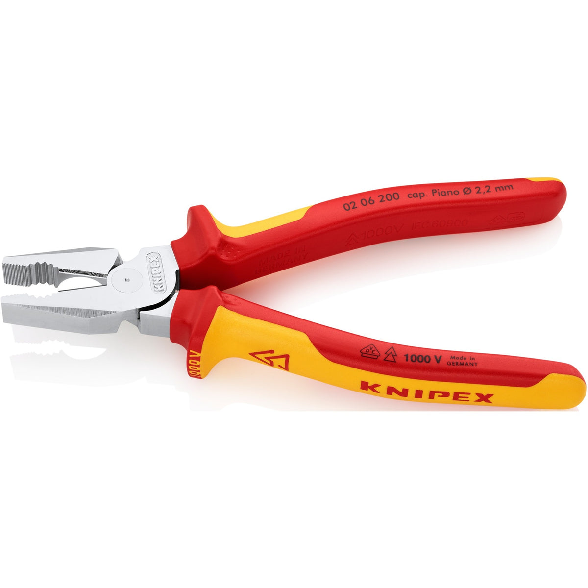 Szczypce uniwersalne Knipex 0206200 Szczypce uniwersalne (testowane przez VDE)