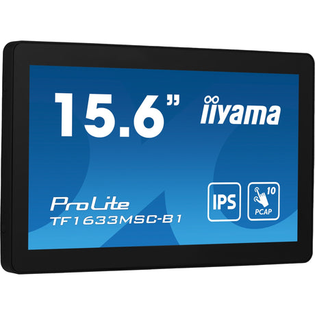 Monitor Iiyama prolite tf1633msc-b1 15.6 z ekranem dotykowym (czarny, HDMI, Display Port, 2x USB-A)