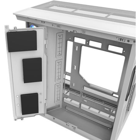 Obudowa Thermaltake View 380 XL WS ARGB MIDI Tower (biały kolor drewna | 2x USB-A | 1x USB-C | RGB | szkło hartowane)