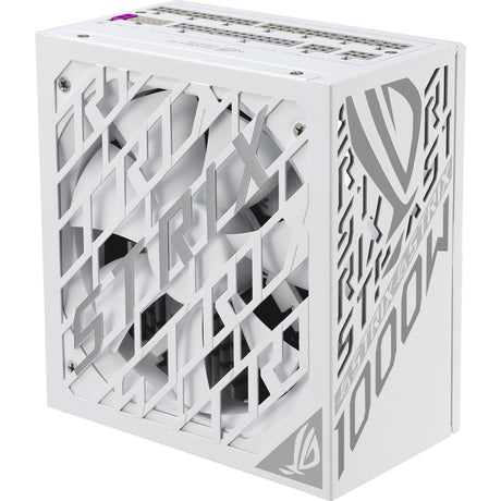 Modułowy zasilacz Asus rog strix platinum white Edition o mocy 1000 W (biały, 1x 12 V-2x6, 4x pcie)