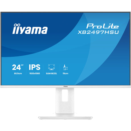 Monitor Iiyama prolite xb2497hsu-w1 23.8 (biały (matowy), 120 Hz, HDMI, Display Port, USB, audio)