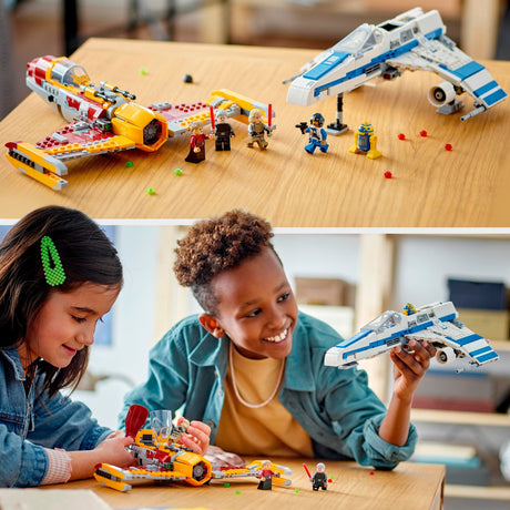 Lego star wars - nowa republika e-wing kontra myśliwiec Shin Hati's Starfighter (75364)
