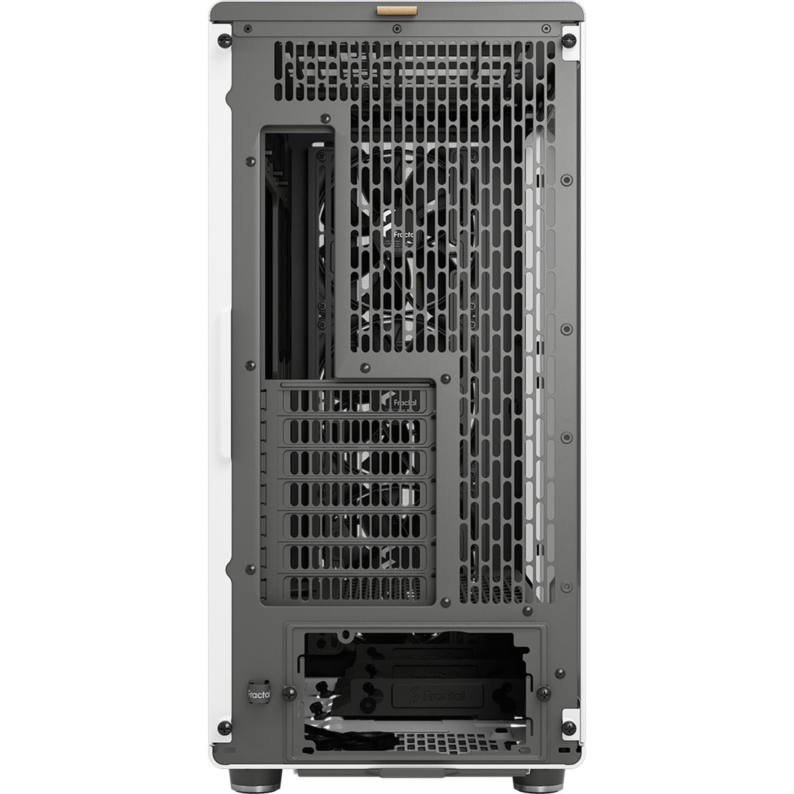 Obudowa Midi Tower o konstrukcji fraktalnej North XL (biały kolor drewna | 2x USB-A | 1x USB-C | szkło hartowane)