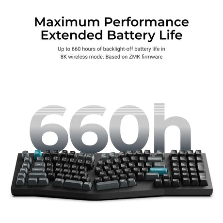 Keychron q13 ultra-p1 Bezprzewodowa, niestandardowa klawiatura mechaniczna 8k (biała, układ amerykański (qwerty), jedwabny pom czerwony, 96%, rgb, hot swap, 8k, 2,4 ghz | bluetooth 5.2 | usb-c)