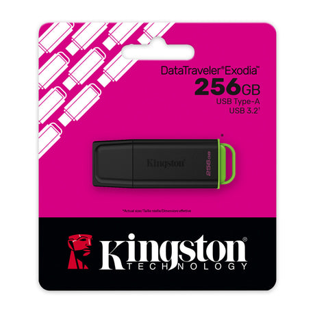 Pamięć USB Kingston Exodia czarna 60,8 mm x 21,4 mm x 10,4 mm