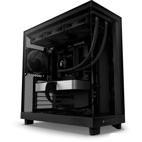 Obudowa midi tower Nzxt h6 flow (czarna | 2x USB-A | 1x USB-C | szkło hartowane)
