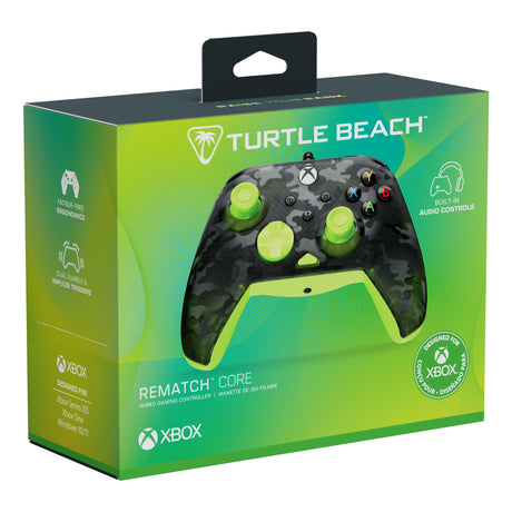 Kontroler przewodowy Turtle Beach Rematch Core (czarno-żółty, Xbox Series X|S, Xbox One, PC)