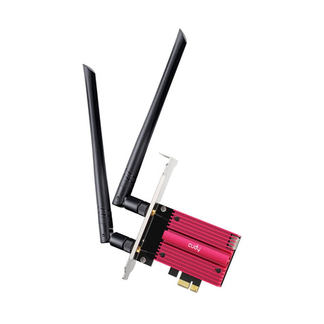 Adapter Cudy AX5400 Wi-Fi 6e Bluetooth 5.3 PCI-E WLAN (czerwony)