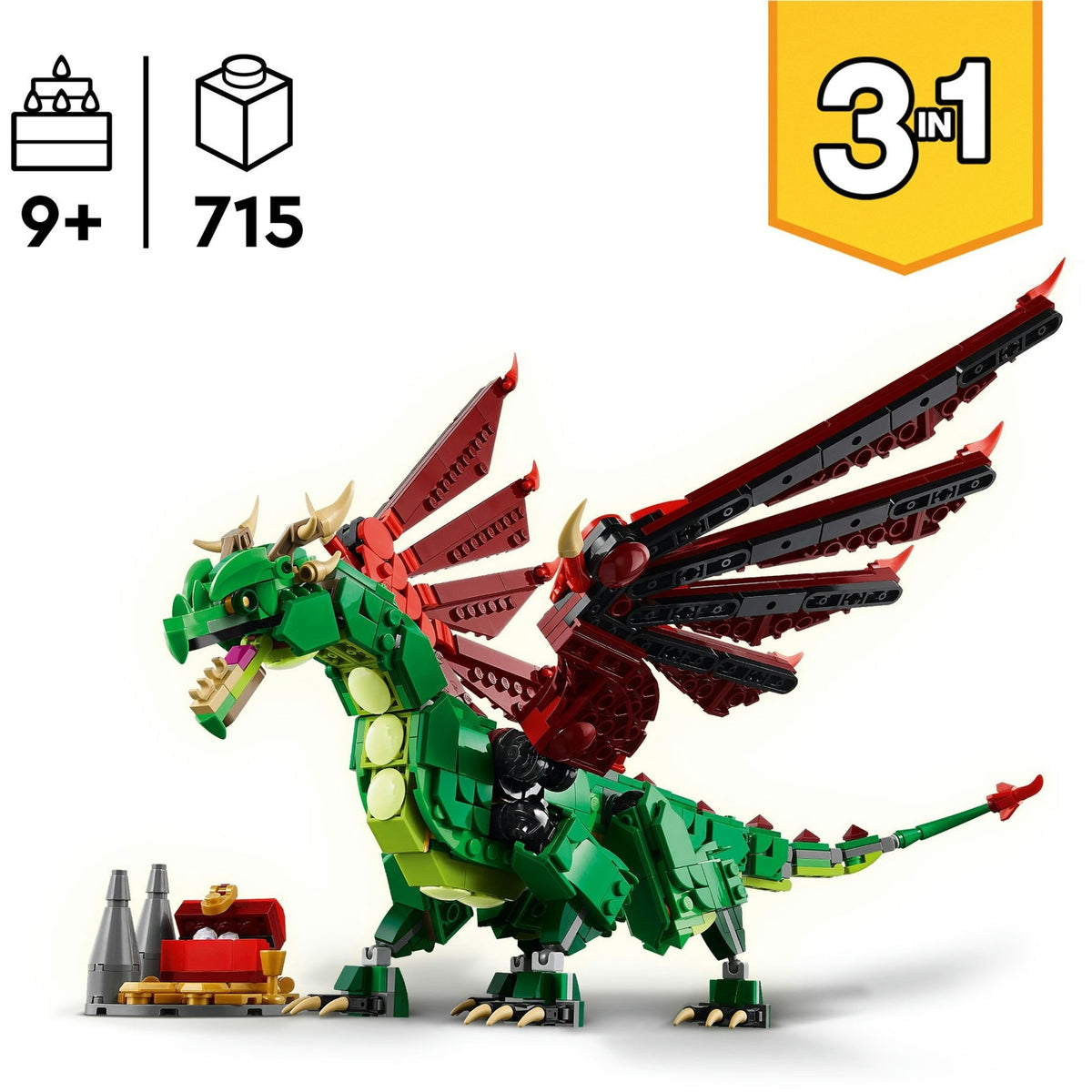 LEGO Creator 3w1 średniowieczny smok - 31161