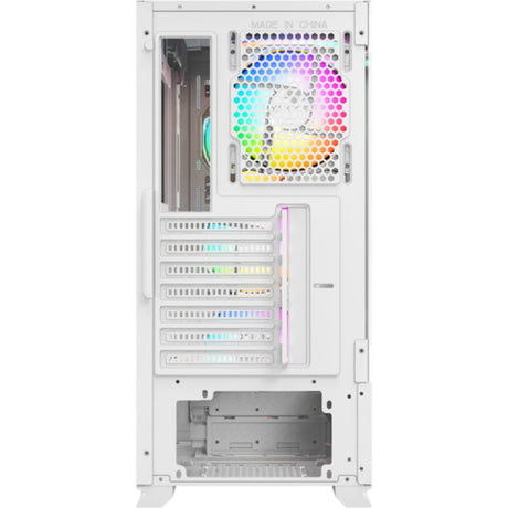 Obudowa Xyz PC Gear Airone 300-X Mesh Midi Tower (biała | 1x USB-A | 1x USB-C | Szkło hartowane)