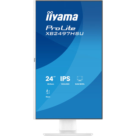 Monitor Iiyama prolite xb2497hsu-w1 23.8 (biały (matowy), 120 Hz, HDMI, Display Port, USB, audio)