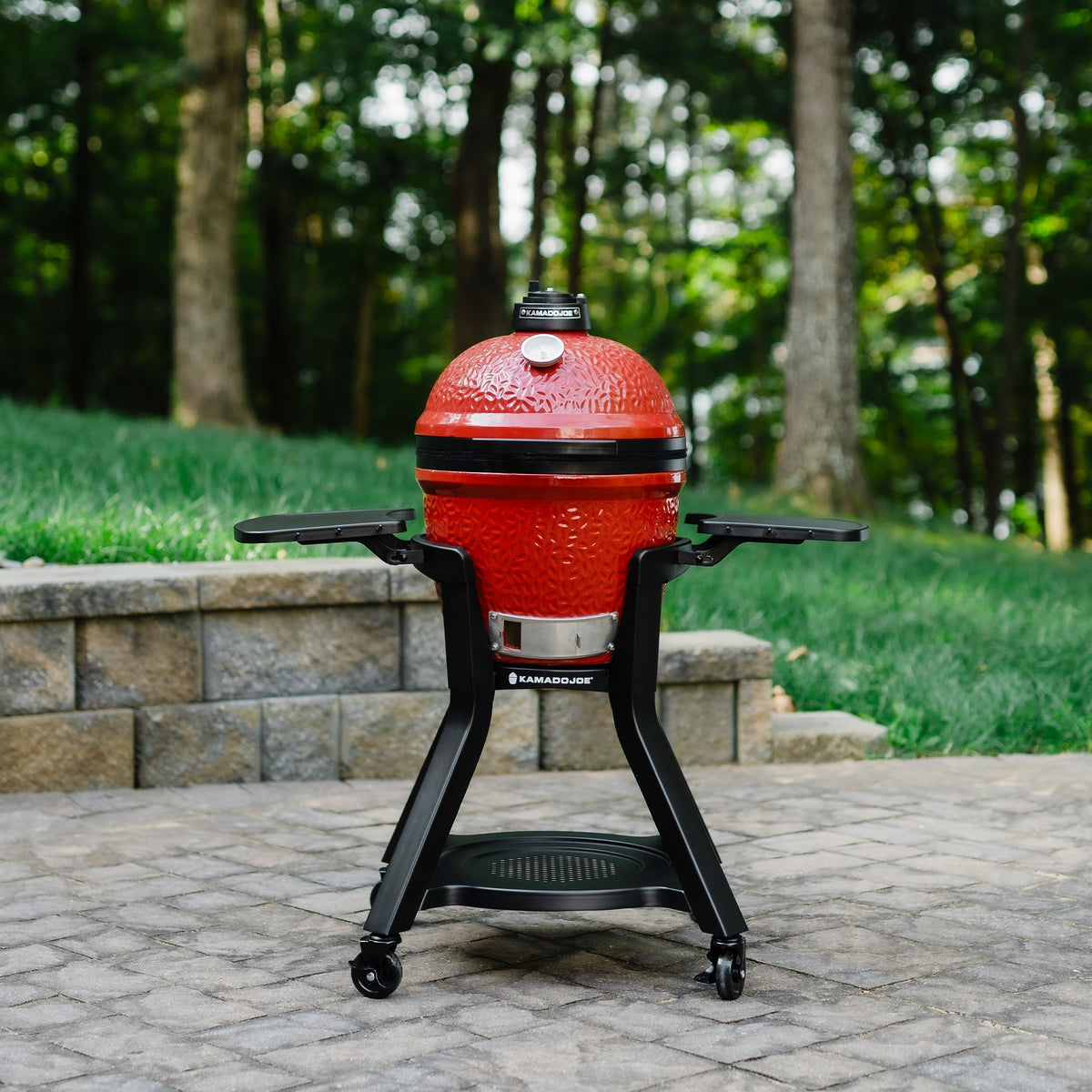 Wózek do grilla Kamado Joe Joe Jr® ze stolikami bocznymi (czarny)